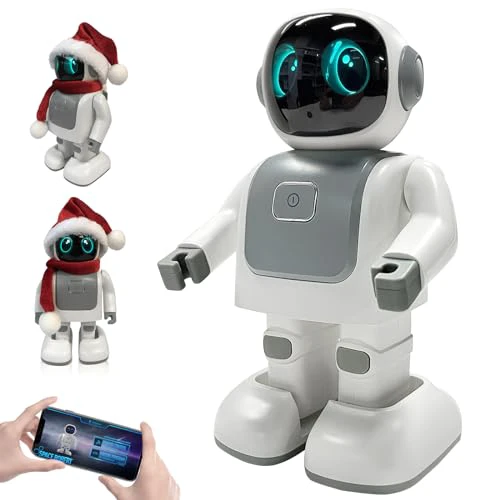 Dancing Robot Speaker-Portable Dancing Robot Bluetooth Speaker for Kids Ages 3-10, Intimate Companion for Adults & Kids, Smart Robot Bluetooth Speaker with Android & iOS APP Remote