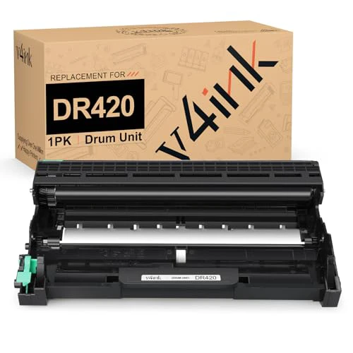 v4ink Compatible Drum Unit Replacement for Brother DR420 to use for HL-2240 HL-2240D HL-2270DW HL-2280DW MFC-7360N MFC-7460DN MFC-7860DW Brother IntelliFax-2840 2940 DCP-7060D DCP-7065DN Pri