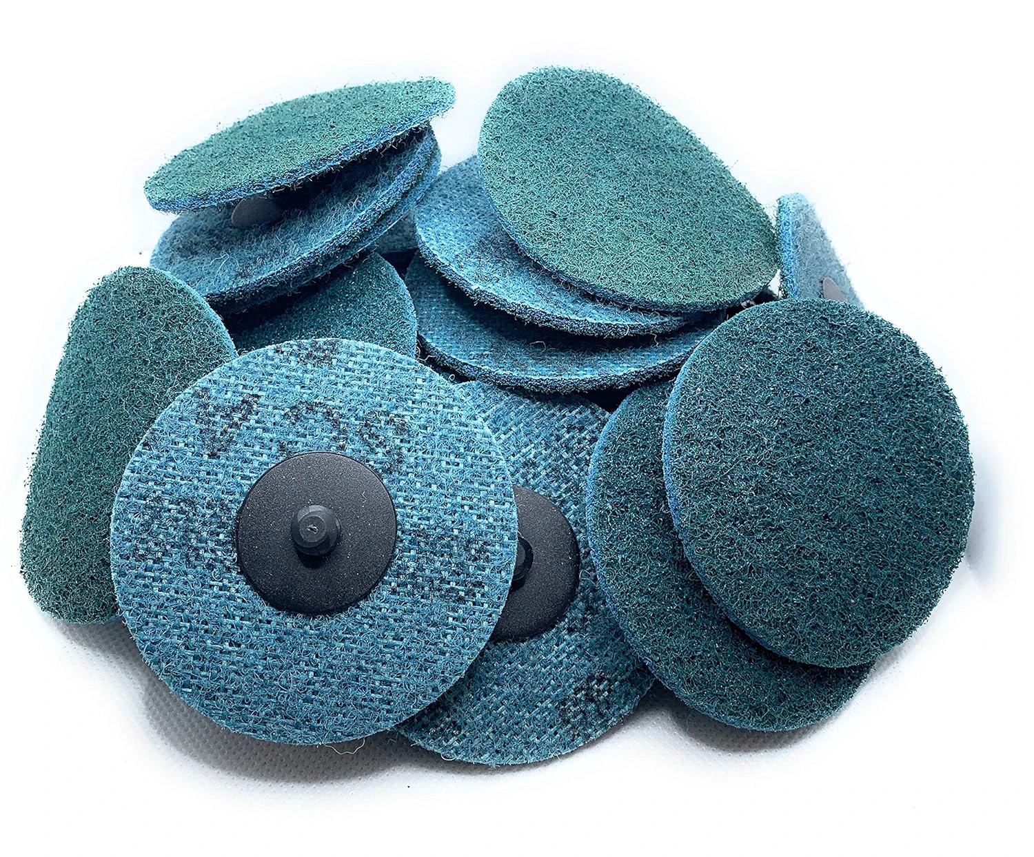 SIGNI Abrasive Non Woven Nylon Surface Conditioning Disc R-Type Sanding Disc 25 Pack Blue Fine 3 inch