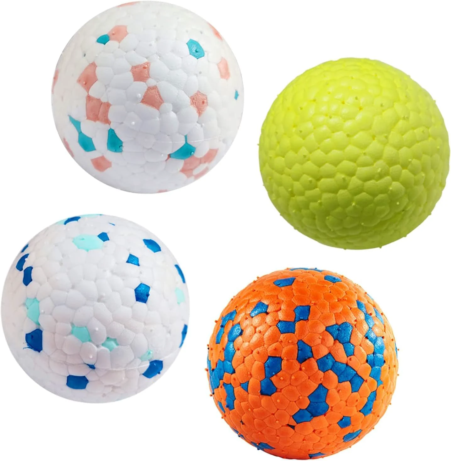 Dog Toy Balls, Dog Chew Ball Rubber Teeth Clean Non-Toxic Bite Resistant Toy, Interactive Toy IQ Puzzle for Small Medium Dogs (Small Ball)