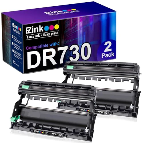 E-Z Ink Compatible Drum Unit Replacement for Brother DR 730 Drum Unit Compatible with HL-L2350DW HL-L2395DW HL-L2370DW HL-L2370DWXL MFC-L2750DW MFC-L2710DW Printer (2 Pack)