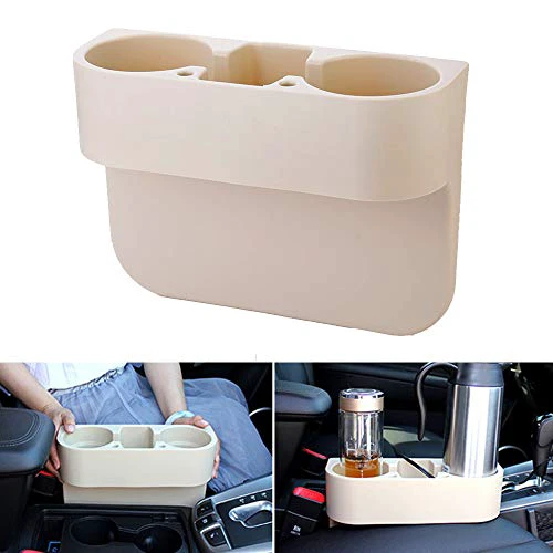 Heart Horse Car Gap Filler, Console Side Pocket, Car Seat Pocket Organizer for Cellphones Wallet Coin Key and Cup Holder Suitable Beige Beige 1 Pack