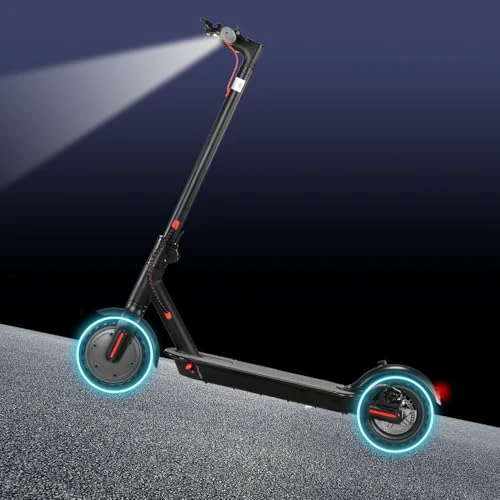 Electric Scooter Adults, Foldable 8.5" Tires E Scooter for Adults, 19 Mph, 350W Motor Fast Cooter, Kick Scooters Max 21 Miles Long Range for Commuting, Heavy Duty E-Scooter with Dual Braking